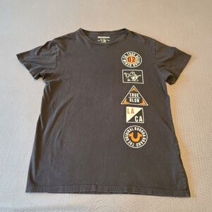 True Religion Denin Co LA Ca T Shirt Black Mens Size Medium Vintage VGUC